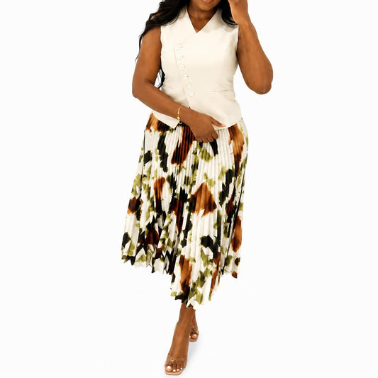 Elegant Floral Sleeveless V-Neck Maxi Dress