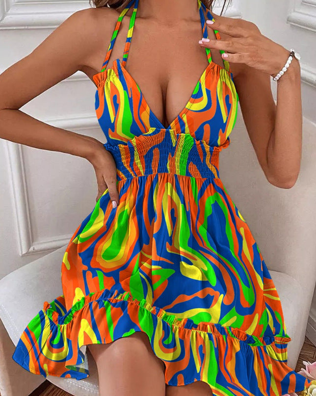Elegant Sleeveless V-Neck Summer Dress