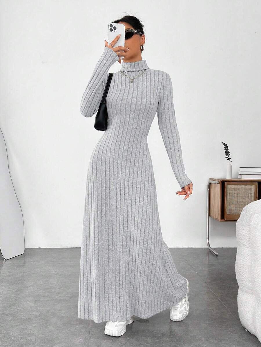 Elegant Long Sleeve Maxi Dress
