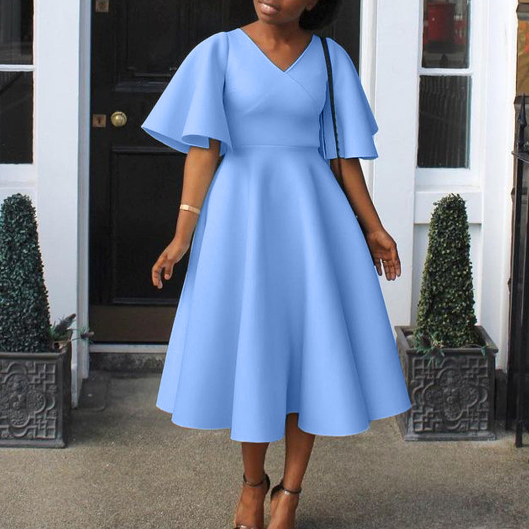 Grace V-Neck Elegant Dress