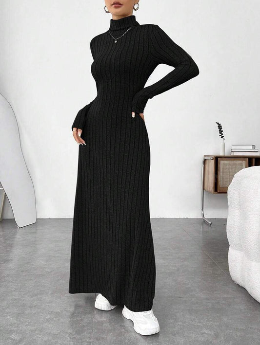Elegant Long Sleeve Maxi Dress