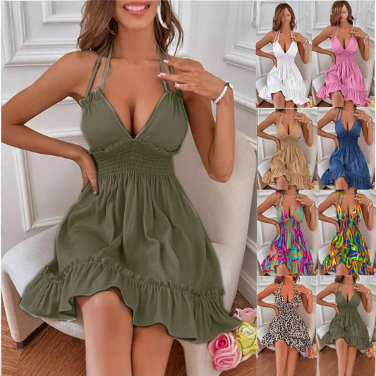 Elegant Sleeveless V-Neck Summer Dress
