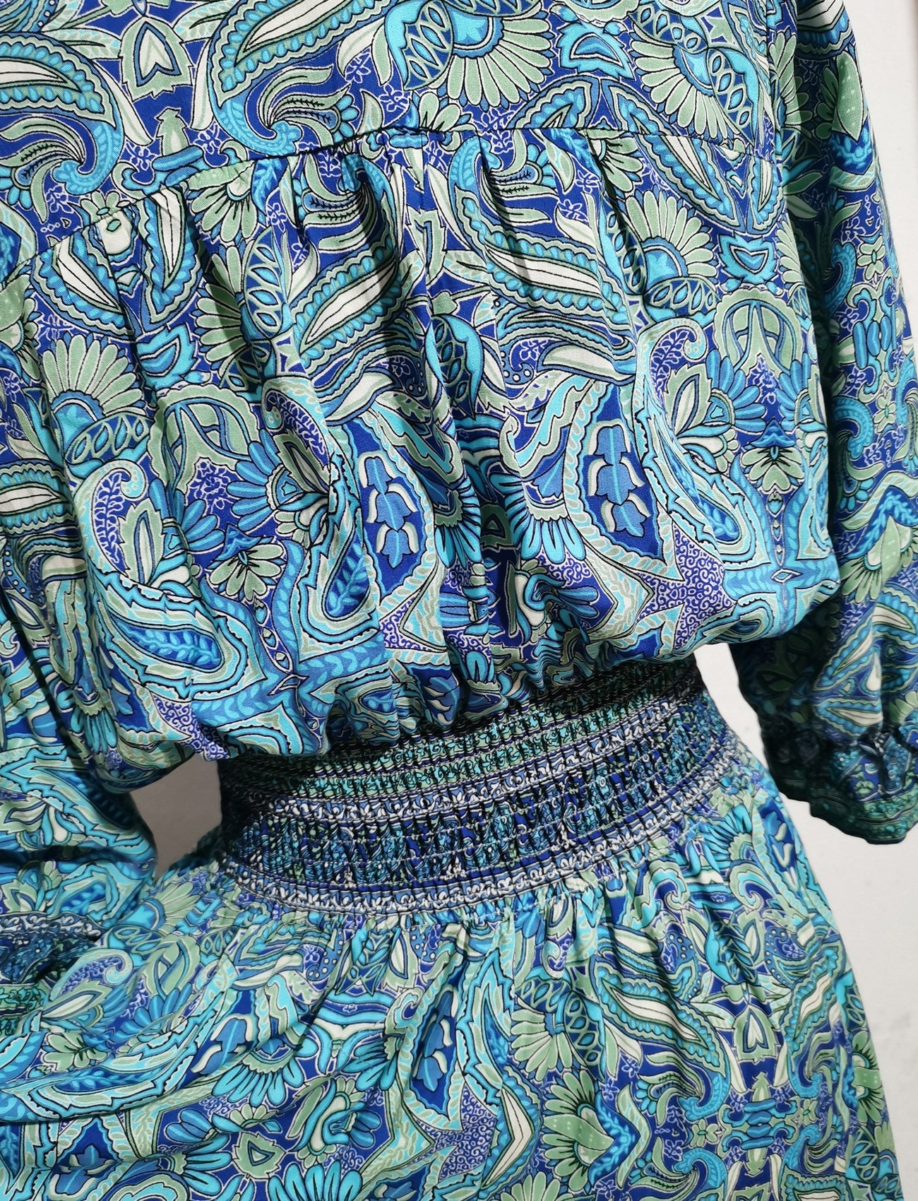 Elegant Bohemian Maxi Dress – Rayon Printed Vacation Dress
