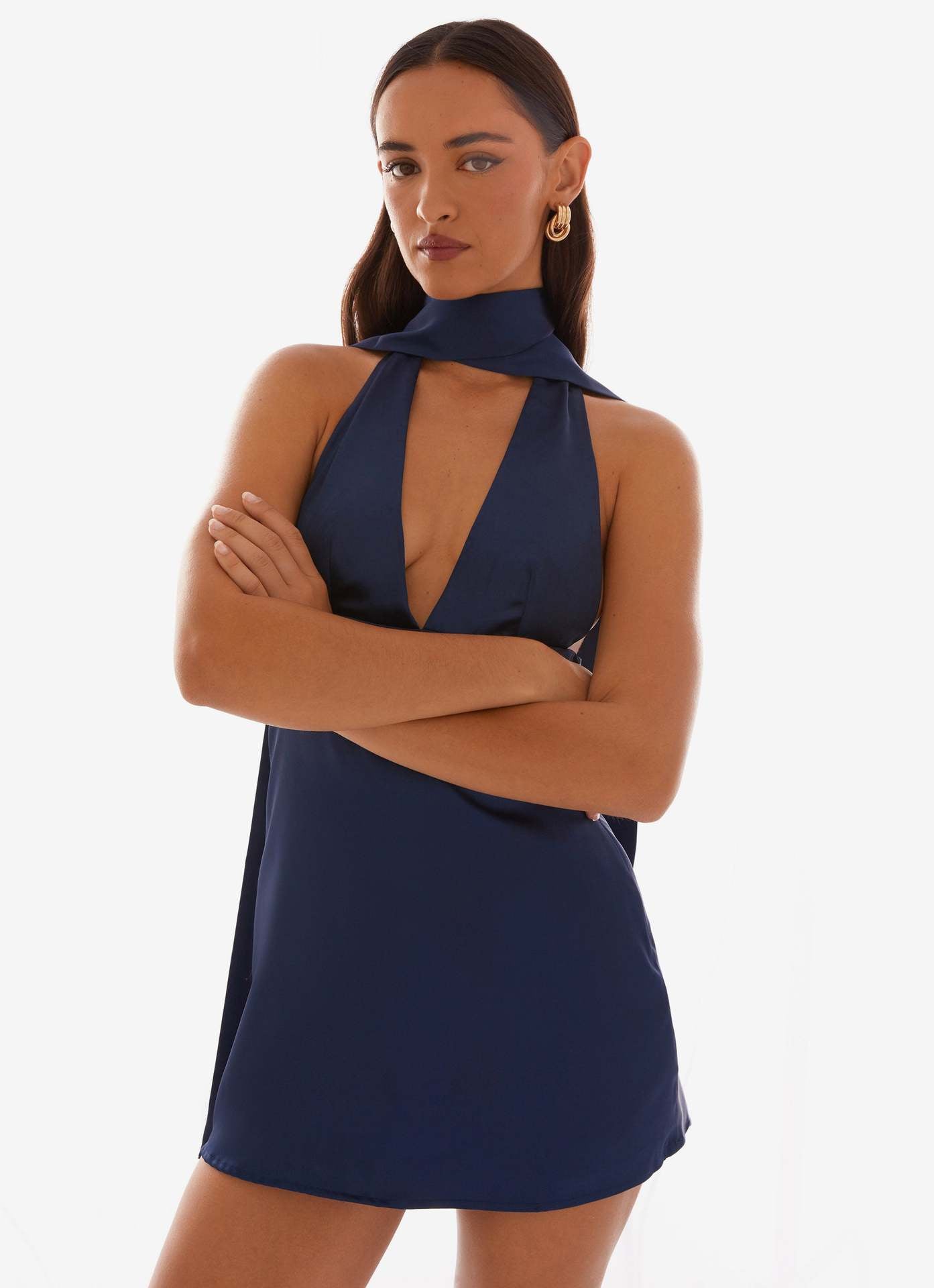 Elegant Bodycon Mini Dress – Sexy Sleeveless Party & Club Dress
