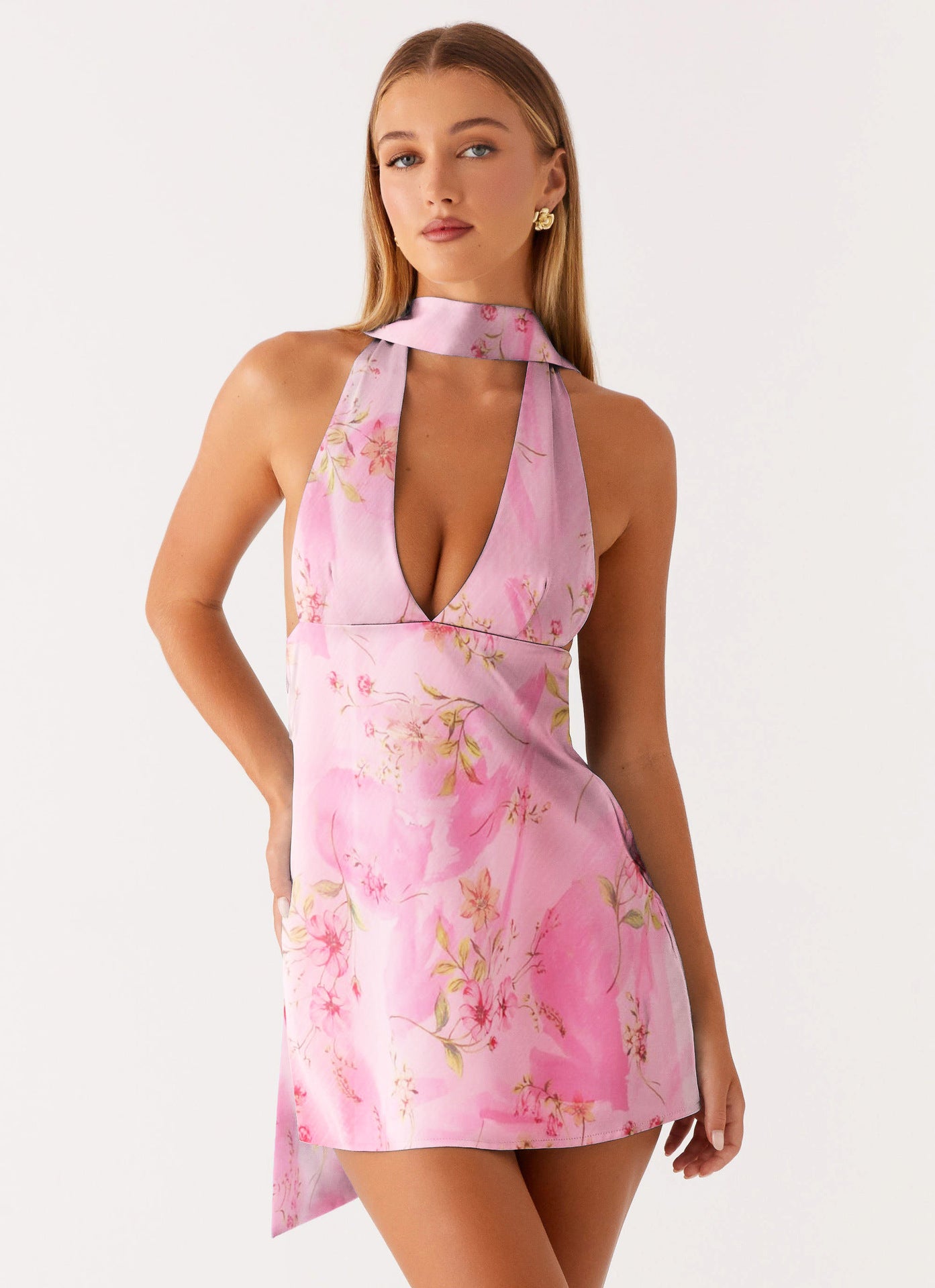 Elegant Bodycon Mini Dress – Sexy Sleeveless Party & Club Dress