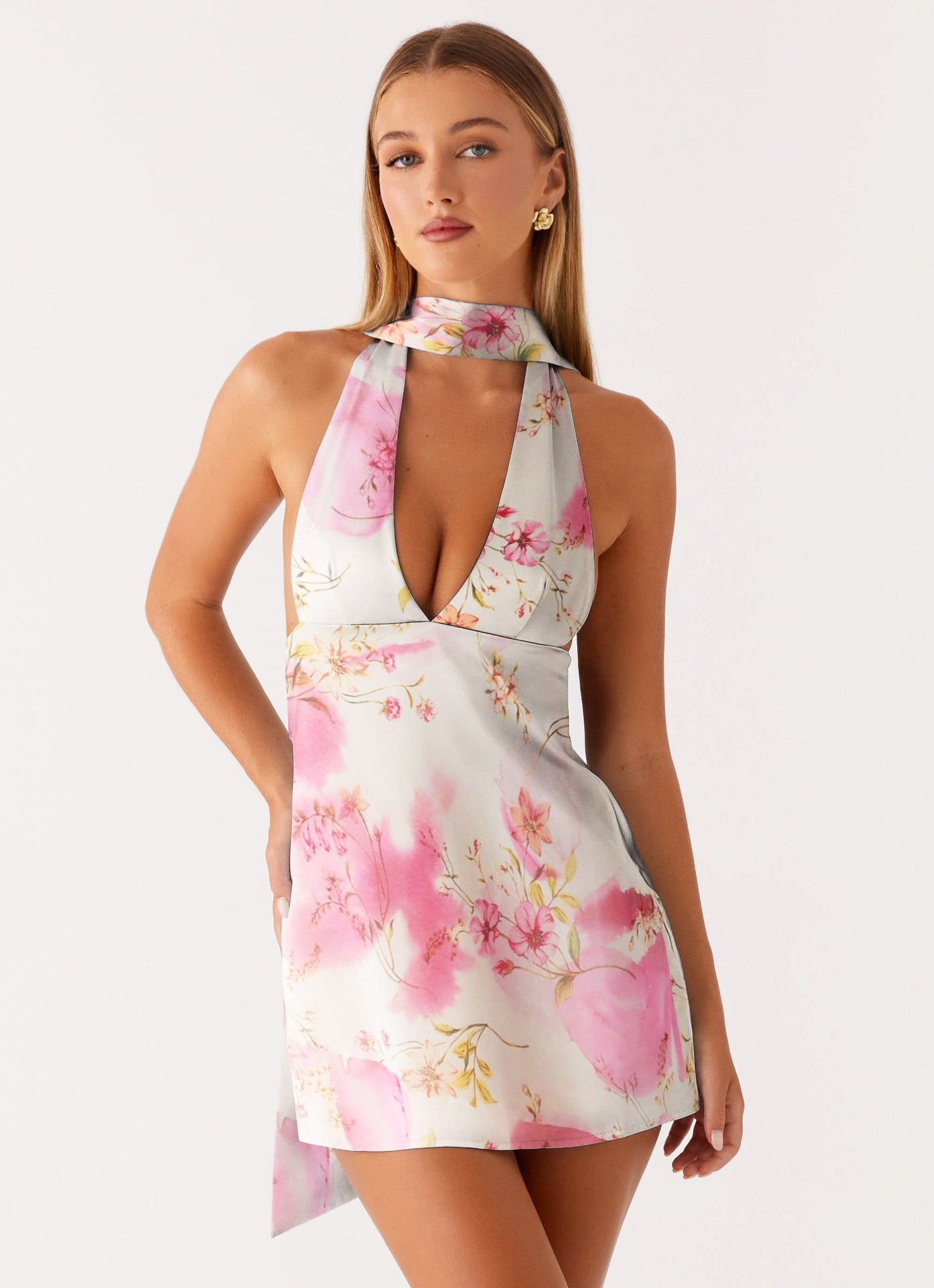 Elegant Bodycon Mini Dress – Sexy Sleeveless Party & Club Dress