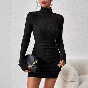 Elegant Long Sleeve Bodycon Mini Dress