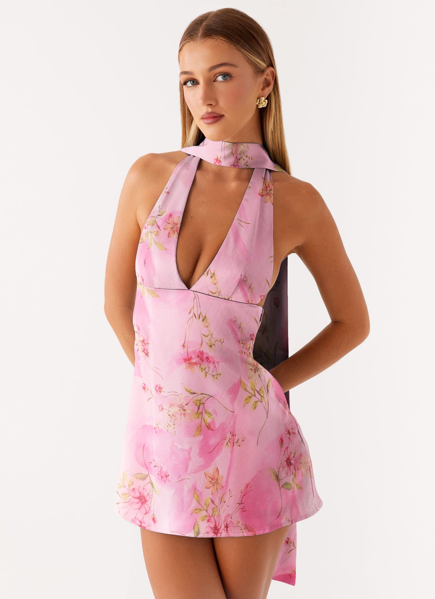 Elegant Bodycon Mini Dress – Sexy Sleeveless Party & Club Dress
