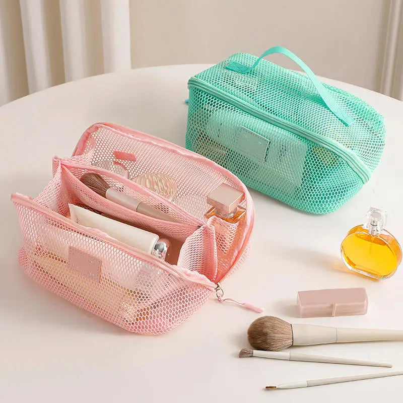 Makeup Organizer Female Toiletry Kit Bag Make Up Case Storage Pouch Vanity Storage, Cosmetic Bag, Organizer Bag For Travel Zip