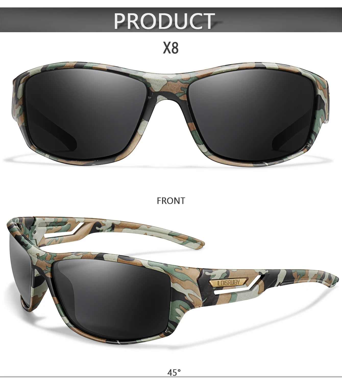Luxury Square Vintage Polarized Cycling Sunglasses Men Women Fashion Travel Driving Fishing Sun Glasses Male Eyewear UV400