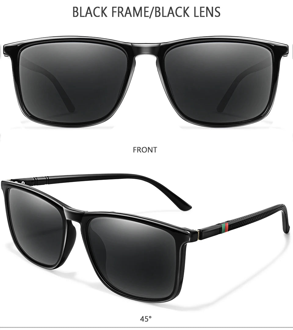 Luxury Square Vintage Polarized Cycling Sunglasses Men Women Fashion Travel Driving Fishing Sun Glasses Male Eyewear UV400