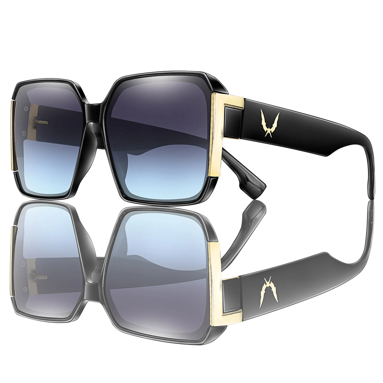 Luxury Vacation Sunglasses for Women and Men Trendy Street Square Shades with UV protection for Outdoor Hiking, Cycling Travel
