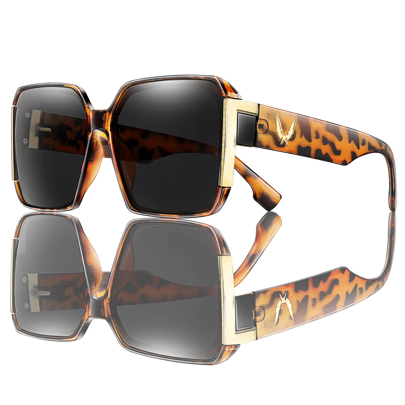 Luxury Vacation Sunglasses for Women and Men Trendy Street Square Shades with UV protection for Outdoor Hiking, Cycling Travel
