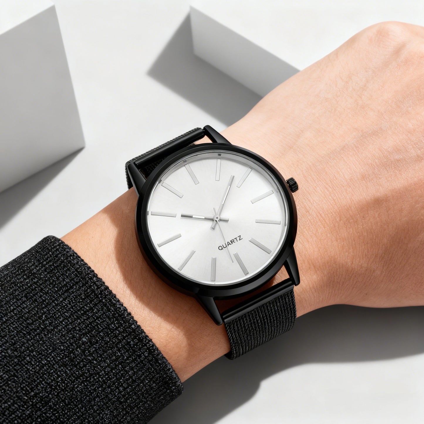 Luxury Women Watches 2025 New Stylish Silver Minimalist Business Ladies Quartz Watch Breathable Leather Steel Clock Reloj Mujer