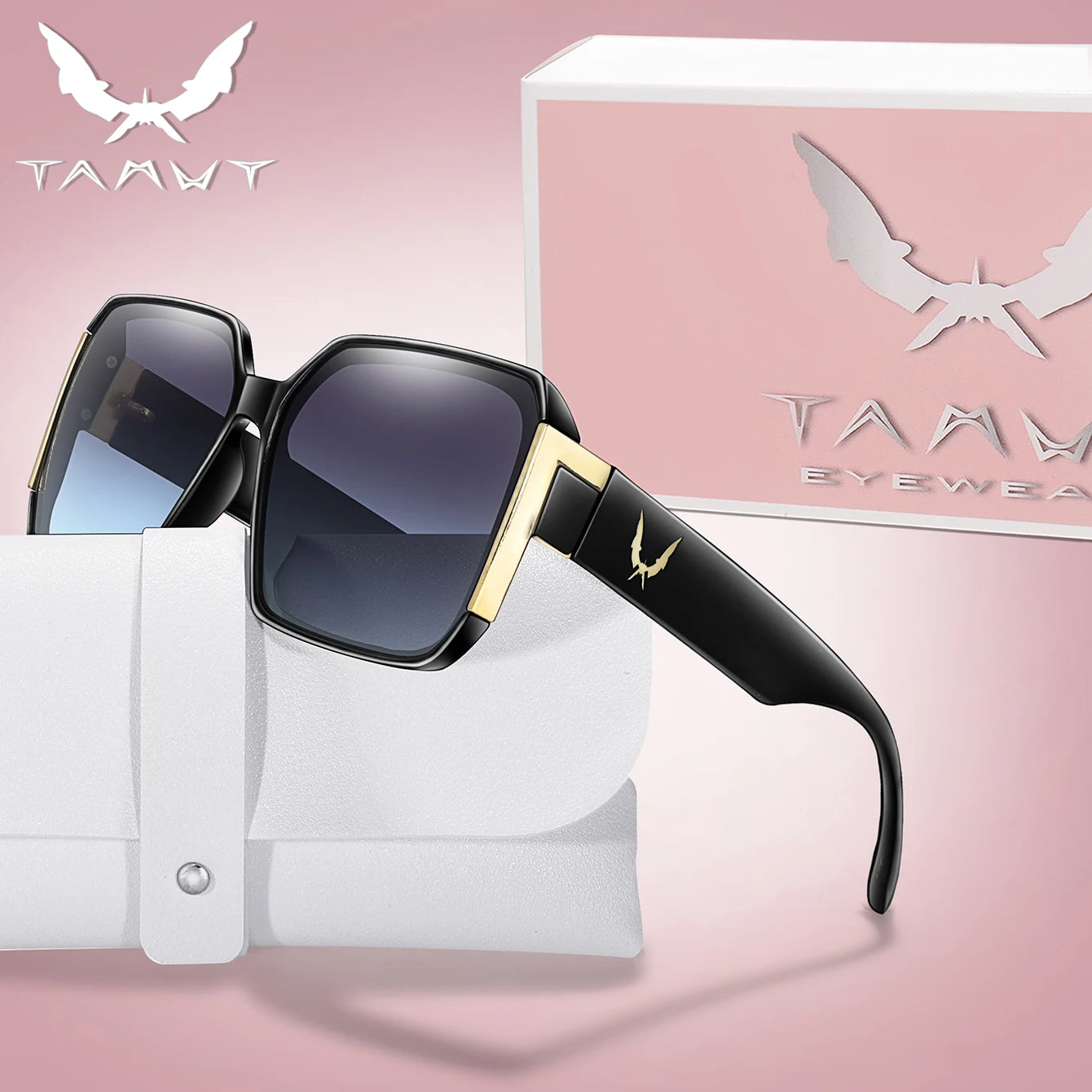 Luxury Vacation Sunglasses for Women and Men Trendy Street Square Shades with UV protection for Outdoor Hiking, Cycling Travel