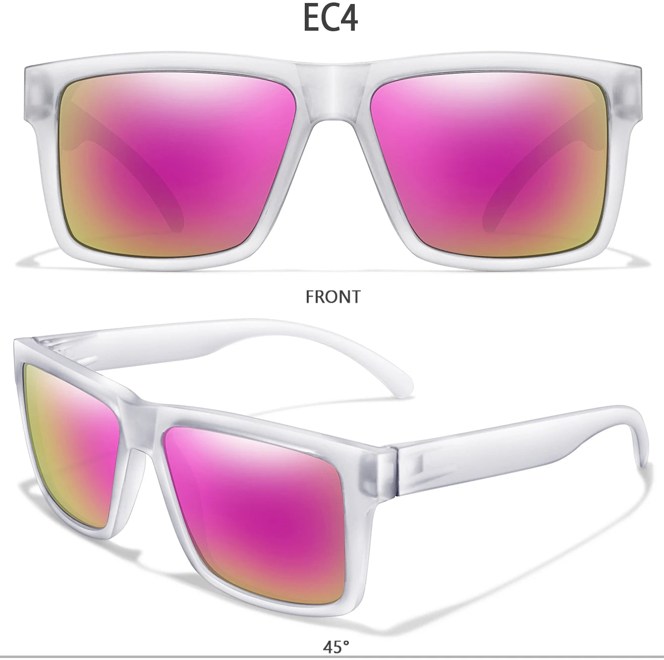 Luxury Square Vintage Polarized Cycling Sunglasses Men Women Fashion Travel Driving Fishing Sun Glasses Male Eyewear UV400