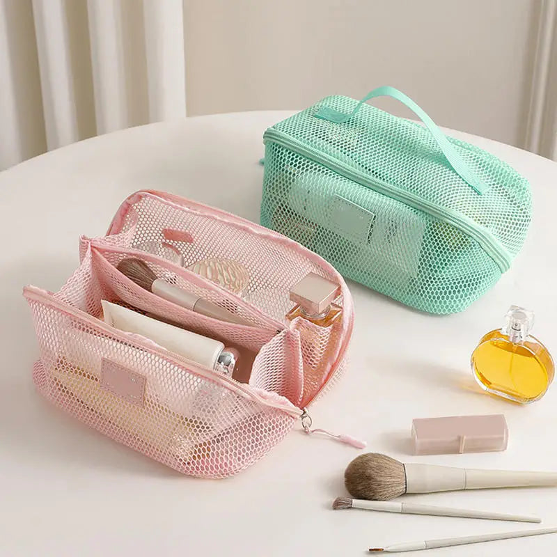 Makeup Organizer Female Toiletry Kit Bag Make Up Case Storage Pouch Vanity Storage, Cosmetic Bag, Organizer Bag For Travel Zip