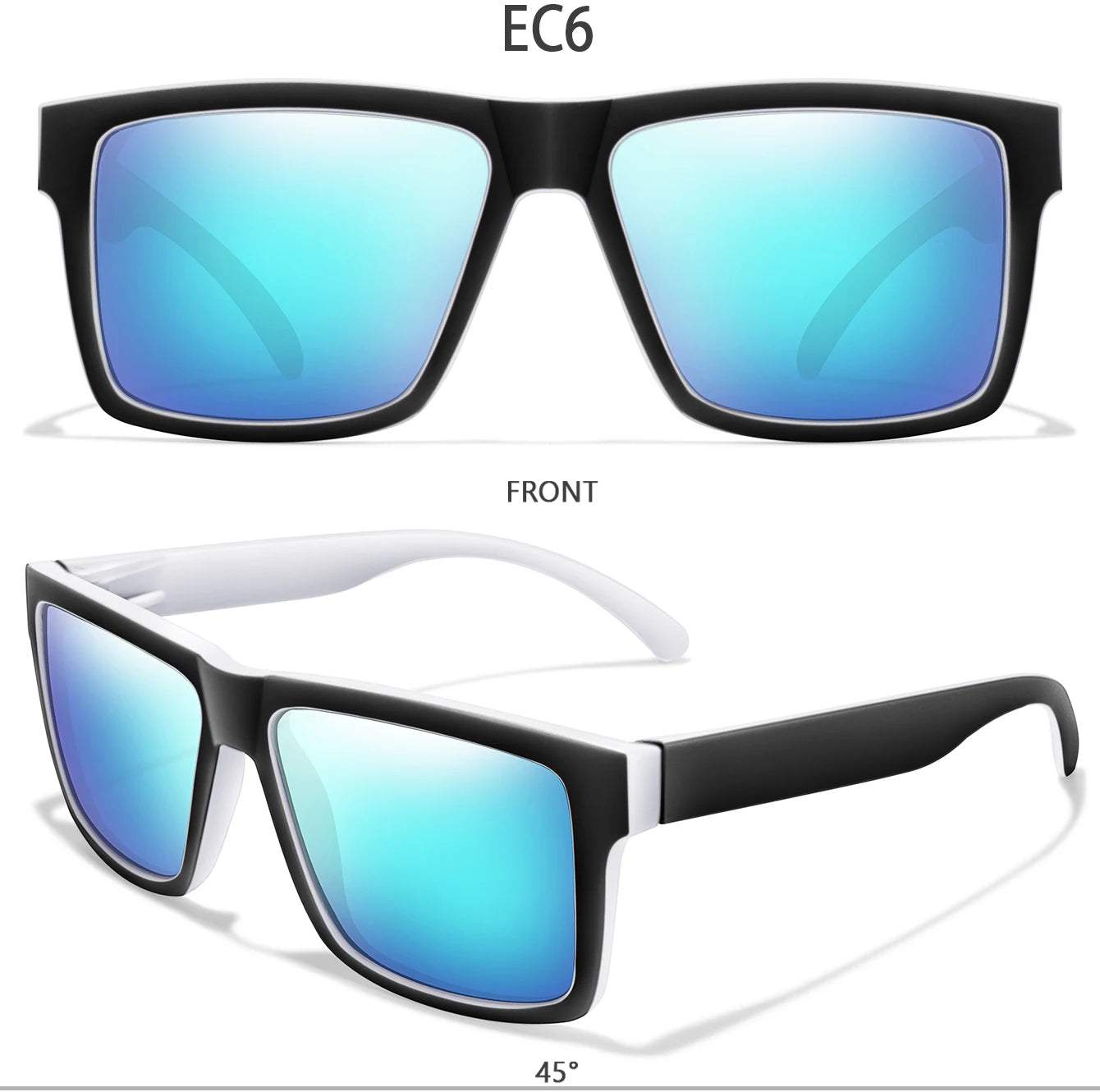 Luxury Square Vintage Polarized Cycling Sunglasses Men Women Fashion Travel Driving Fishing Sun Glasses Male Eyewear UV400