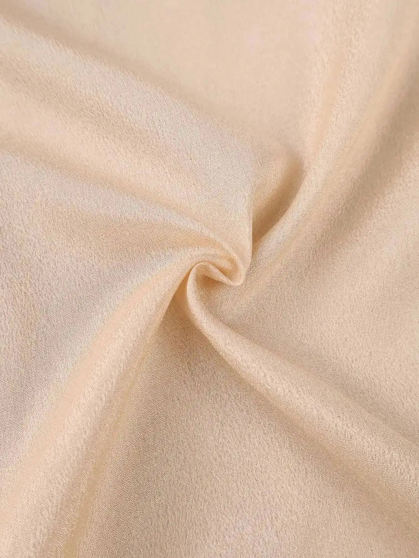 Luxury Champagne Satin Midi Dress with Floral Detail – Elegant Party & Wedding Guest Dress