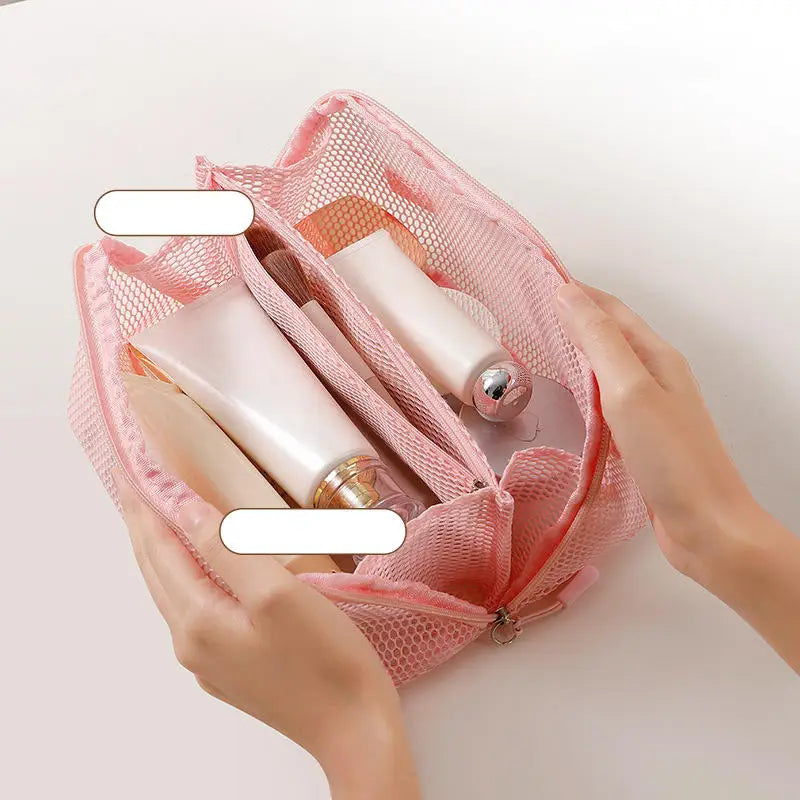 Makeup Organizer Female Toiletry Kit Bag Make Up Case Storage Pouch Vanity Storage, Cosmetic Bag, Organizer Bag For Travel Zip