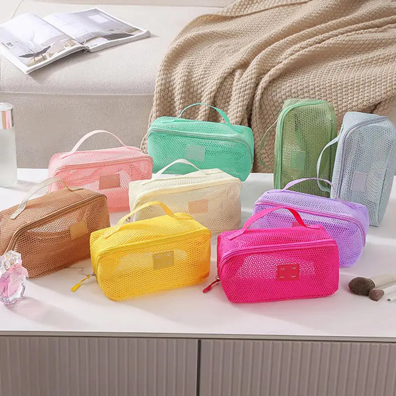 Makeup Organizer Female Toiletry Kit Bag Make Up Case Storage Pouch Vanity Storage, Cosmetic Bag, Organizer Bag For Travel Zip