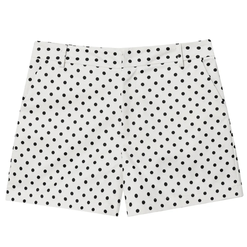 Polka Dot Bomber Jacket – Oversized Zip-Up Crop Coat