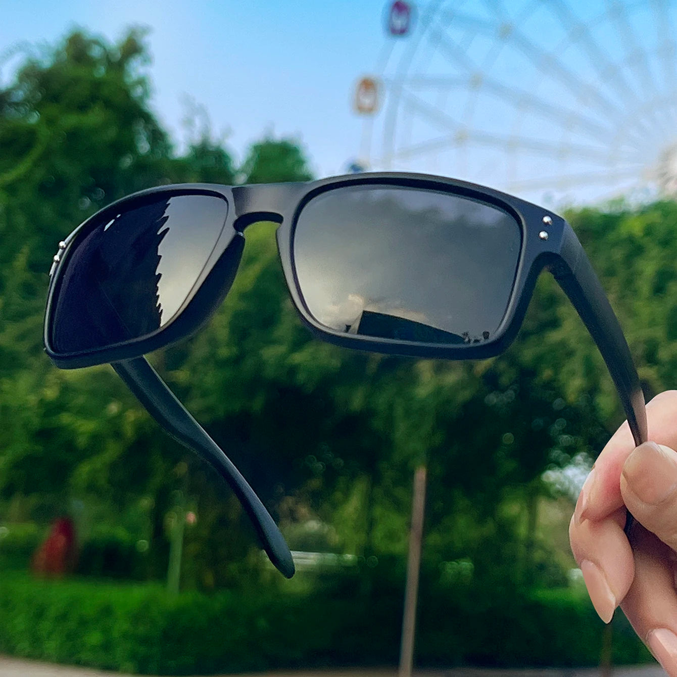Luxury Square Vintage Polarized Cycling Sunglasses Men Women Fashion Travel Driving Fishing Sun Glasses Male Eyewear UV400