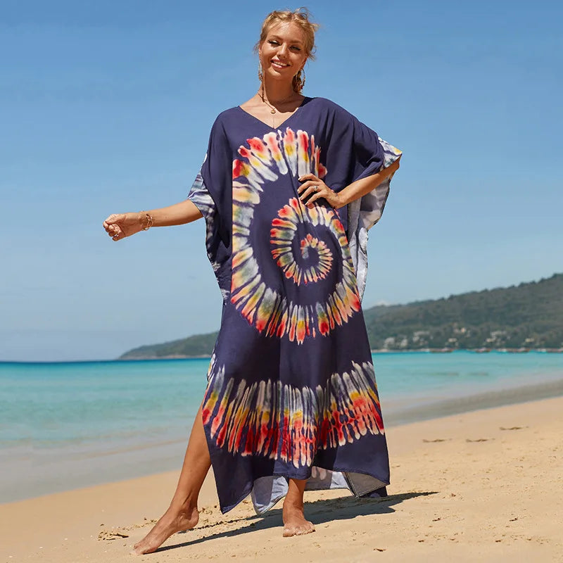 Gisy Luxury Beach Kaftan-Elegant Resort Cover-Up