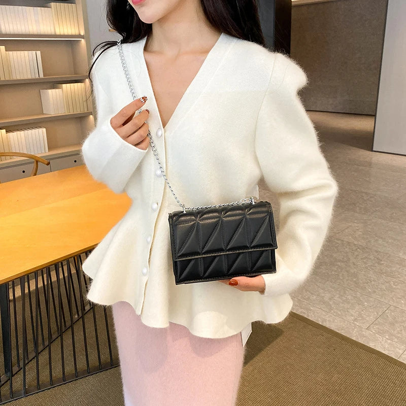 Elegant Women's Chain Crossbody Shoulder Bag