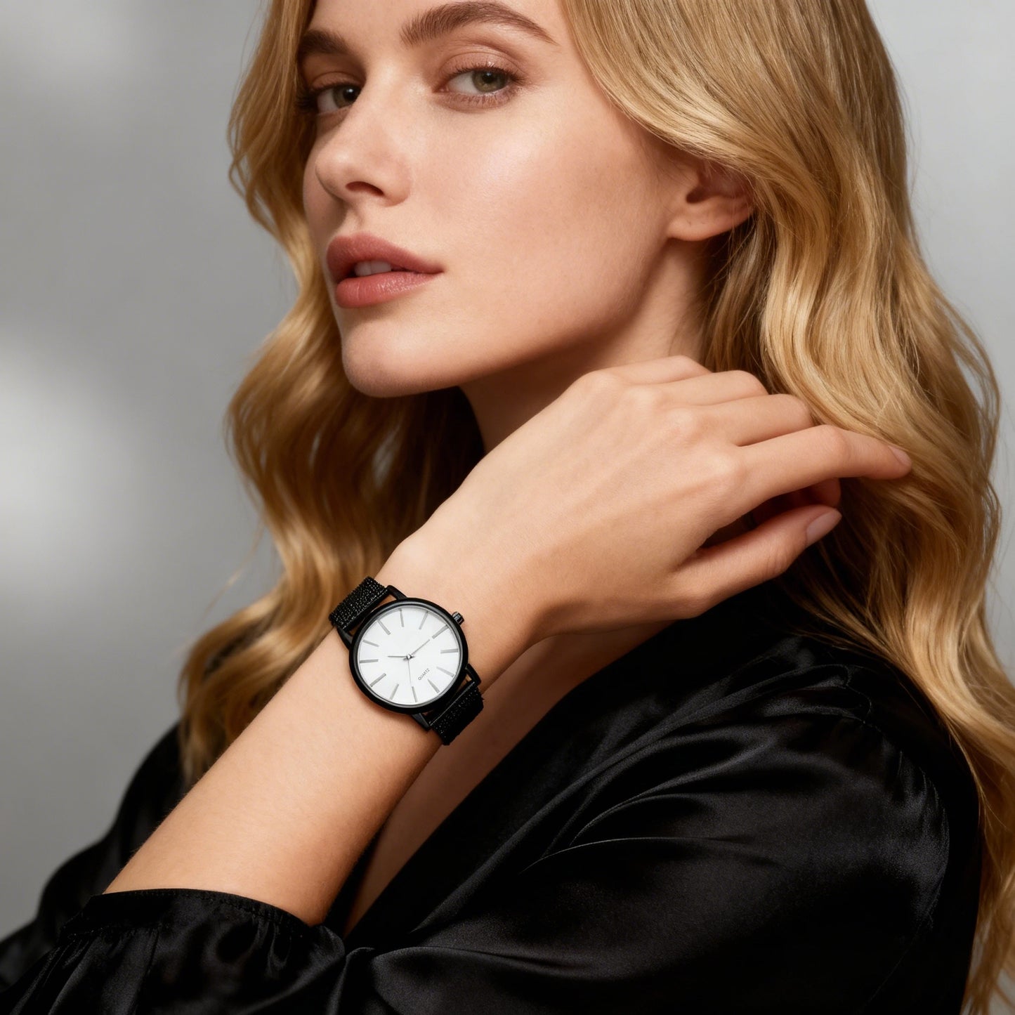 Luxury Women Watches 2025 New Stylish Silver Minimalist Business Ladies Quartz Watch Breathable Leather Steel Clock Reloj Mujer