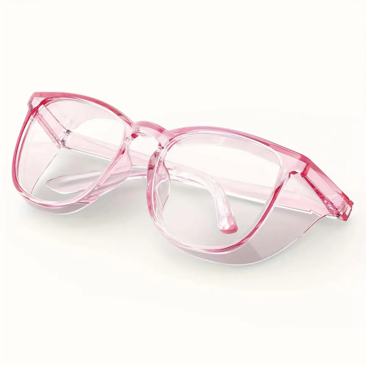 1pc Anti Pollen Safety Glasses Square Anti Fog Blue Light Blocking Glasses with Side Shields for School Daily Life
