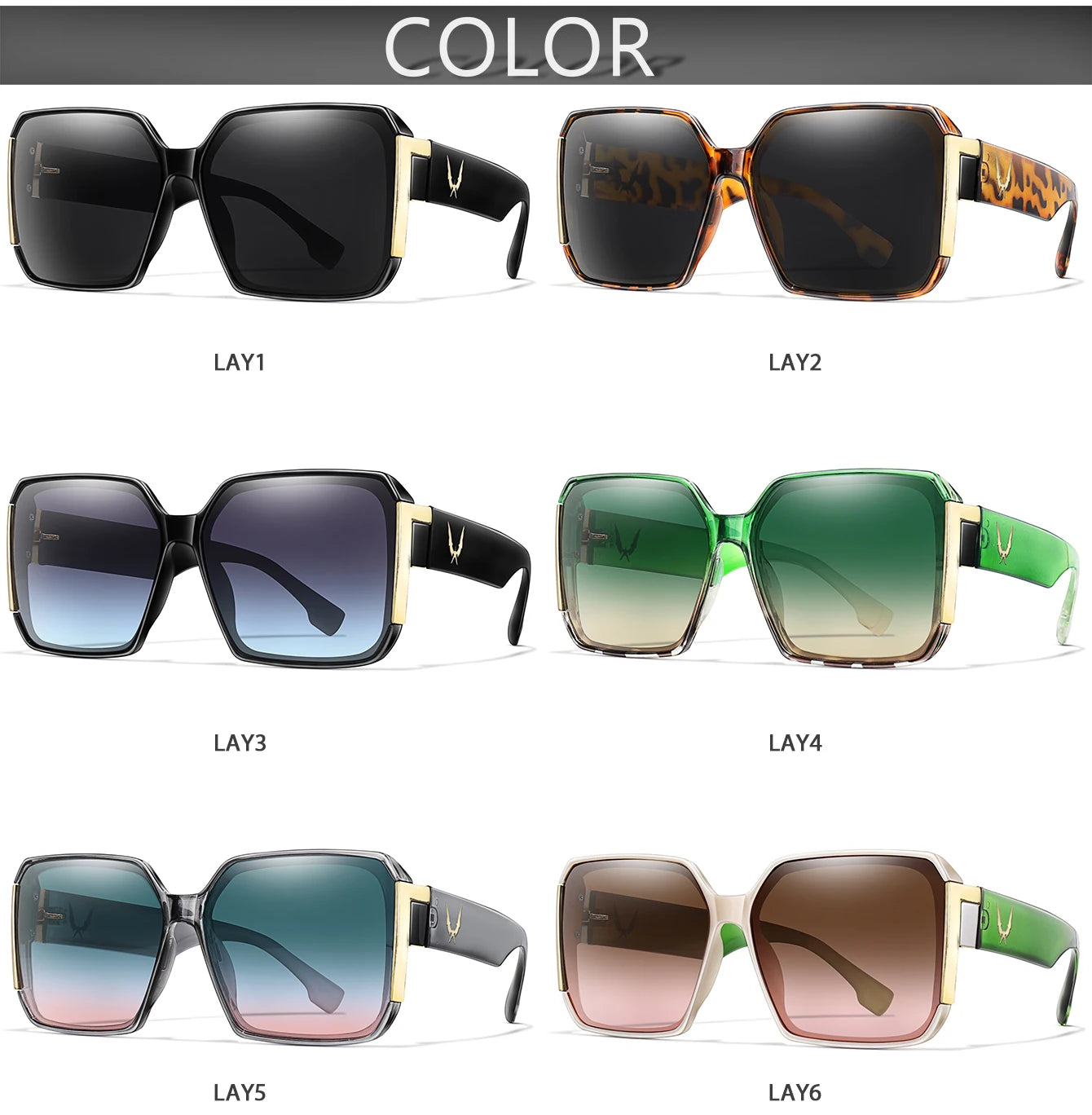 Luxury Vacation Sunglasses for Women and Men Trendy Street Square Shades with UV protection for Outdoor Hiking, Cycling Travel