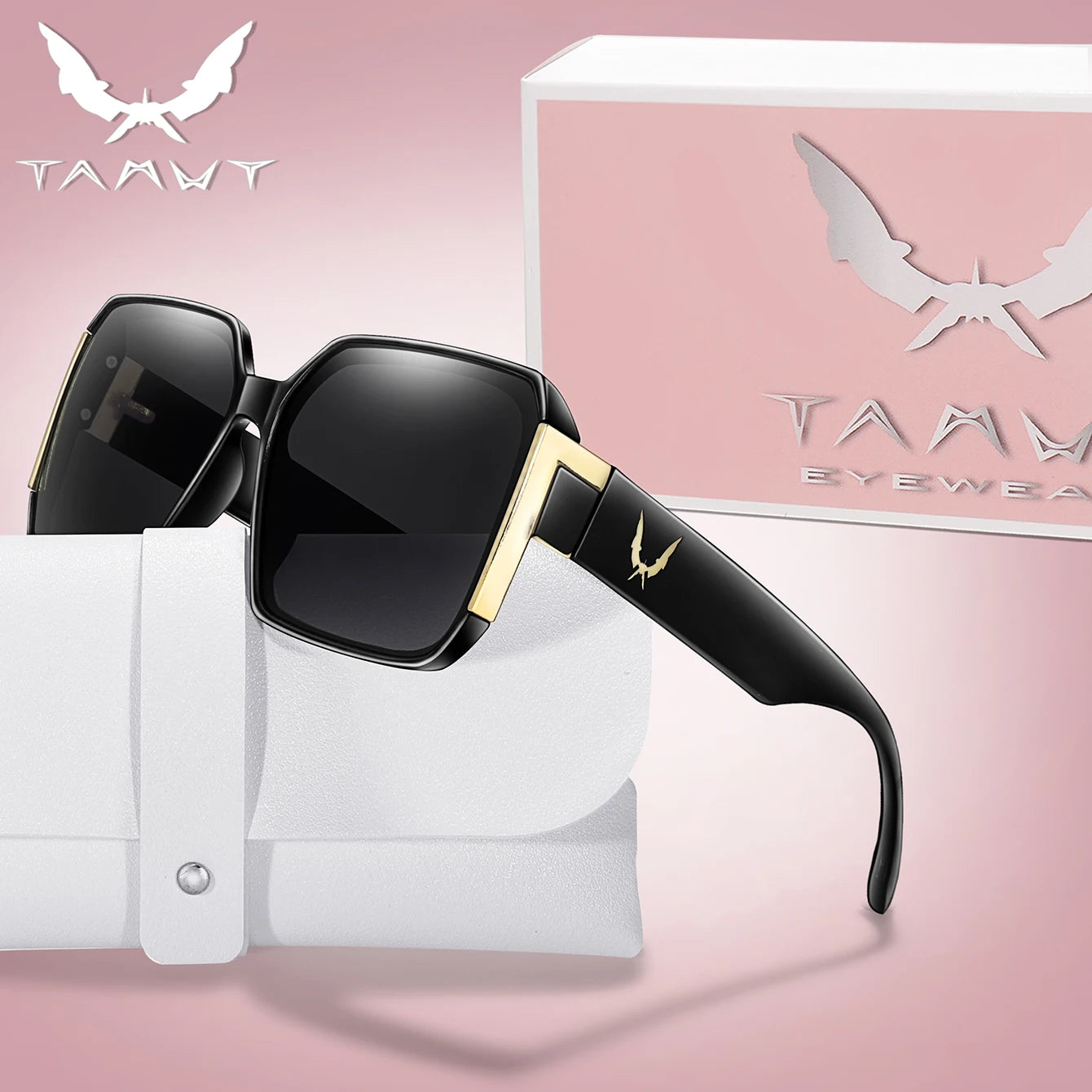 Luxury Vacation Sunglasses for Women and Men Trendy Street Square Shades with UV protection for Outdoor Hiking, Cycling Travel