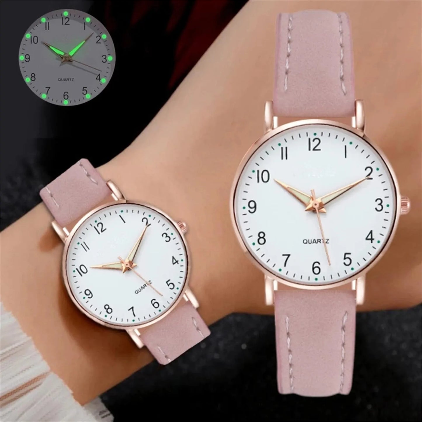 Luxury Watches For Women Diamond-Studded Female Women's Luminous Night Glowing Quartz Watch Birthday Valentine's Day Gifts