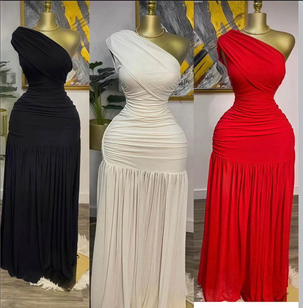 Elegant Sleeveless Evening Maxi Dress