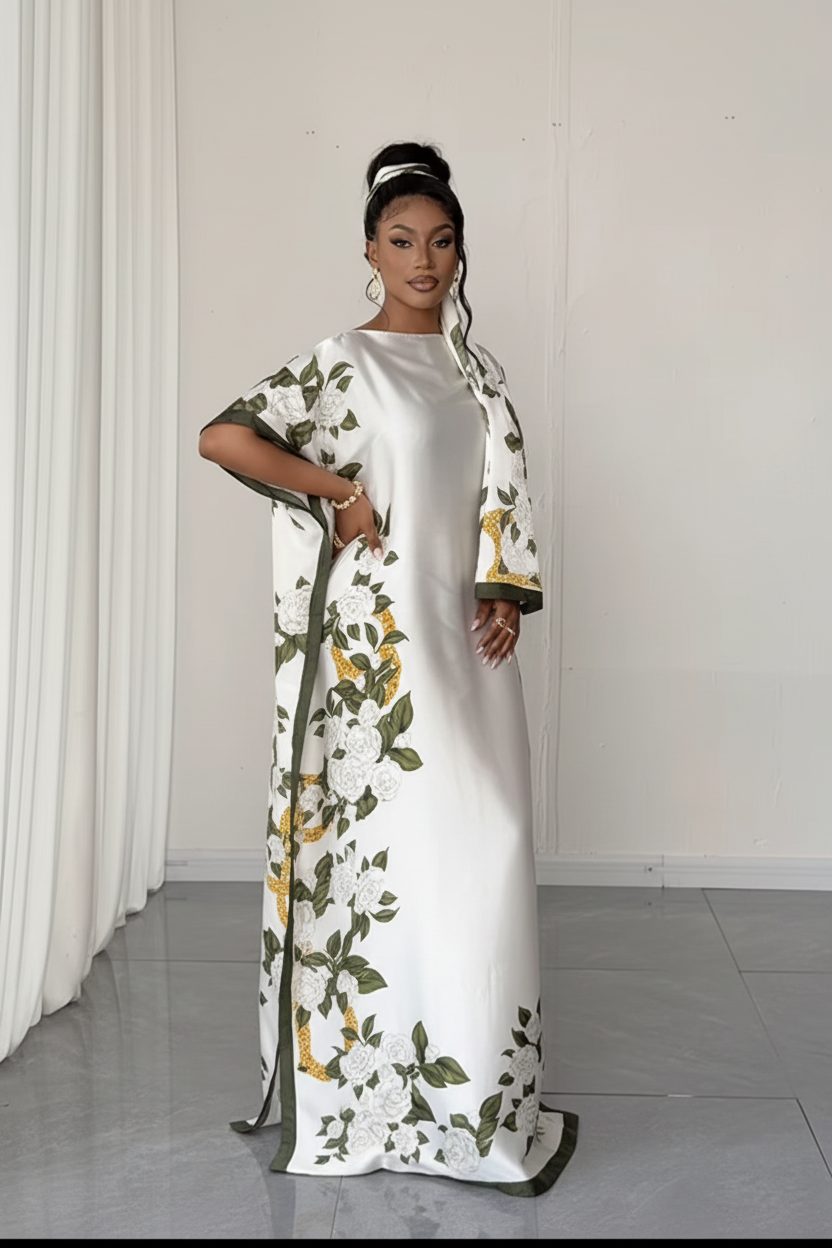 Floral Kaftan – Nouvelle pose