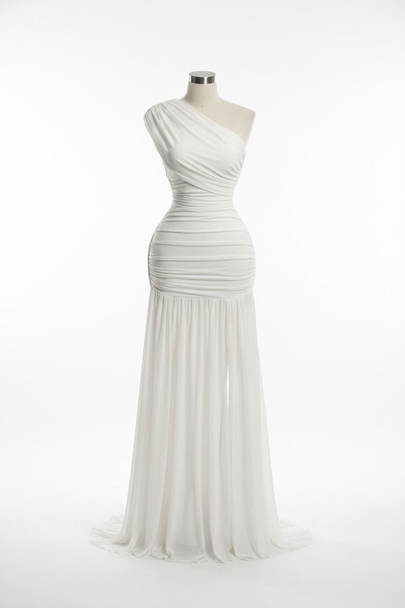 Robe Blanche Fond Blanc