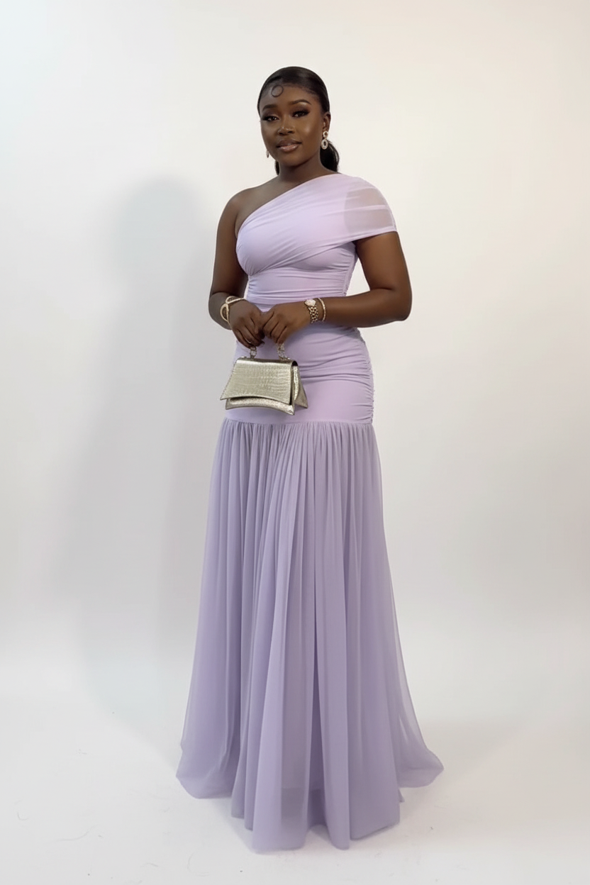 Robe Lavande Fond Blanc